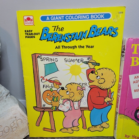 The Berenstain Bears Vintage Colouring Book and Story Book Bundle - Picture 2 of 12